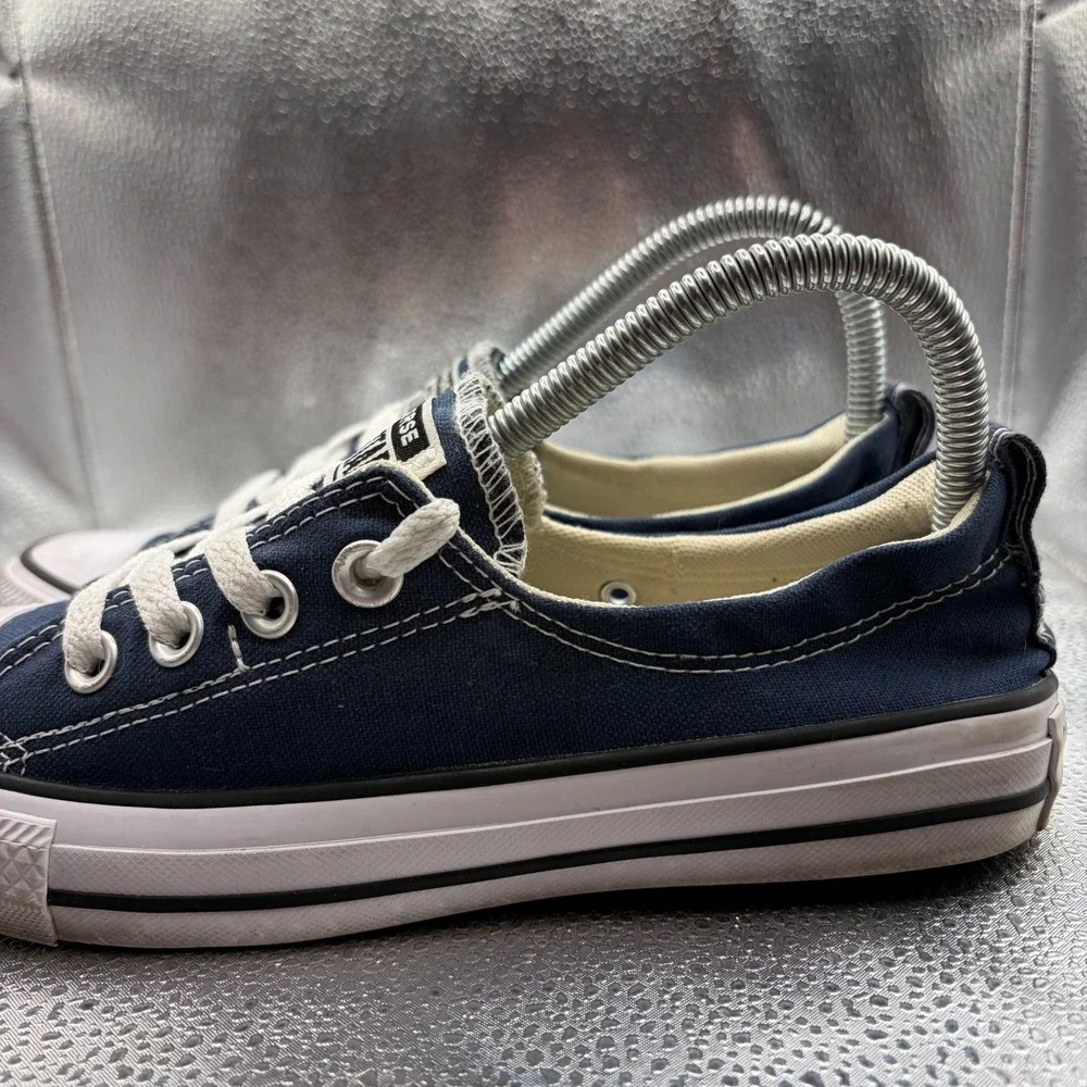 Size 7 Converse Chuck Taylor All Star Shoreline Navy Womens Low Shoes 537080C